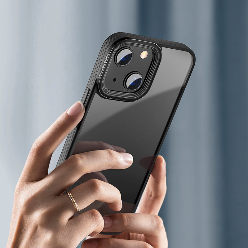 Baseus Crystal Phone Case for iPhone 13 Transparent - Black (ARJT000001)