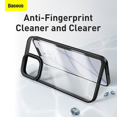 Baseus Crystal Phone Case for iPhone 13 Transparent - Black (ARJT000001)