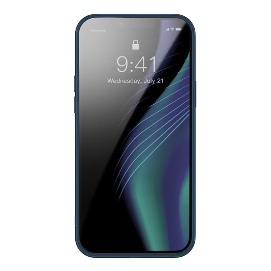 Baseus Crystal Phone Case Hard Case for iPhone 13 Pro with TPU Frame (iPhone 13 Pro Max 6.7 inch Blue)