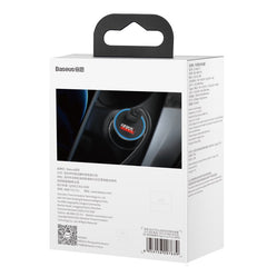 Baseus Golden Contactor Pro Fast Car Charger USB Type C / USB 40 W Power Delivery 3.0 Quick Charge 4+ SCP FCP AFC + USB Cable - USB Type C Grey (TZCCJD-B0G)