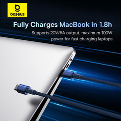 Cable Baseus Tungsten Glod USB-C to USB-C cable, 100W-P10319800321-03