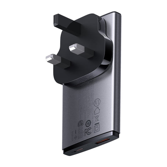 Baseus GaN5 Pro Ultra Slim Flat USB-C + USB-A 65W Fast Charger - CCGP150113