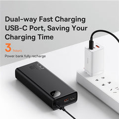 Baseus Power Bank Adaman 2 30W 20000Mah VOOC Edition Fast Charging power bank With USB To Type-c to 0.3m PPAD050001
