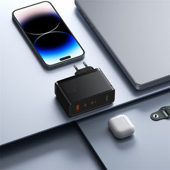 Baseus GaN5 Pro Digital Fast Charger 2C+U 160W EU Cluster Black (With Superior Series Fast Charging Data Cable Type-C to Type-C 240W 48V/5A)