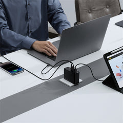 Baseus GaN5 Pro Digital Fast Charger 2C+U 160W EU Cluster Black (With Superior Series Fast Charging Data Cable Type-C to Type-C 240W 48V/5A)