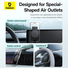 Baseus PrimeTrip C02 Air Magnetic Car Mount Stick-on Type Cluster Black-C40182801113-01