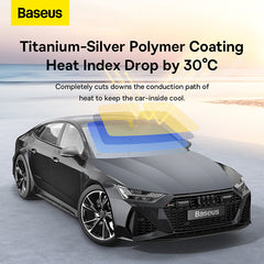 Baseus Car CoolRide Windshield Sun Shade Umbrella Lite Small Black-CRKX000001