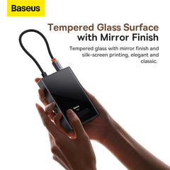 Baseus PioneerJoy 8-Port Four-Screen Type-C HUB Adapter Gray(Type-C to HDMI4K@60Hz*1+HDMI4K@30Hz*1+DP8K@30Hz*1+VGA+USB3.0*2+Type-C(Data+PD out)*1+PD*1)-WKYY030413