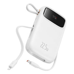 Baseus Qpow2 Dual-Cable Digital Display Pocket Sized Fast Charging Power Bank 22.5W