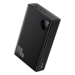 OS-Baseus Adaman Digital Display Fast Charge Power Bank 24000mAh 140W Cluster Black(With Superior Series Fast Charging Data Cable Type-C to Type-C 240W (48V/5A) 1m Black)