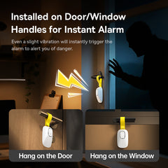 Baseus Heyo Door Stop Alarm Moon White (Includes AAA Battery x 1)-Z0004900