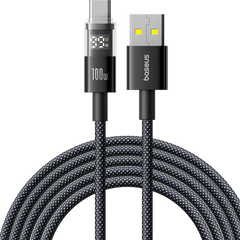 Baseus Display 2 Fast Charging Data Cable USB-A to USB-C 100W
