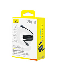 Baseus PicoGo Magnetic Liquid Silicone Fast Charging Cable USB-C to USB-C 240W