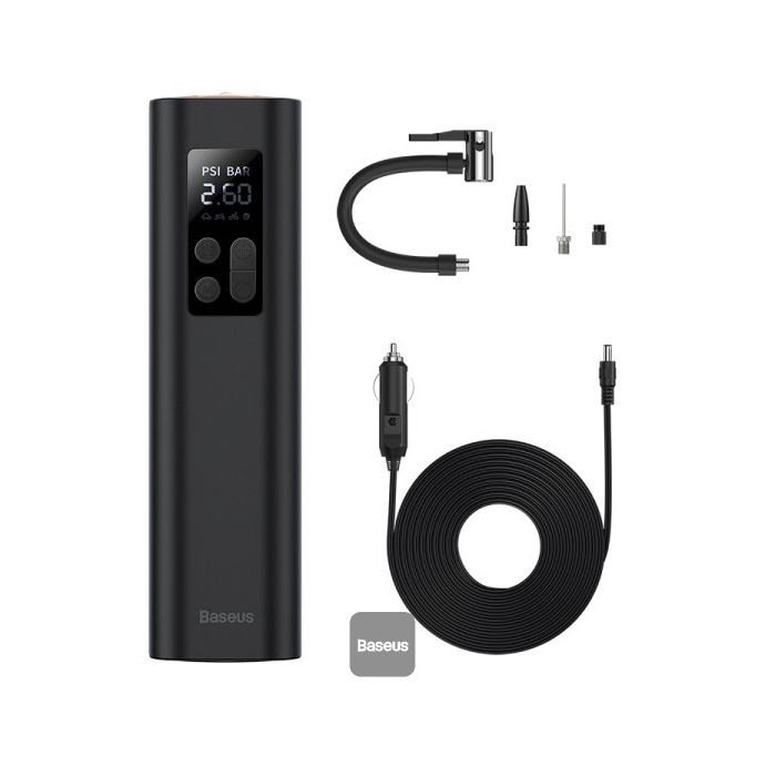 Baseus Mini Car Air Compressor Cigarette Lighter Socket Black (CRCQ000001)