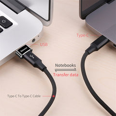 Baseus Mini USB-C to USB-A adapter - black-CAAOTG-01