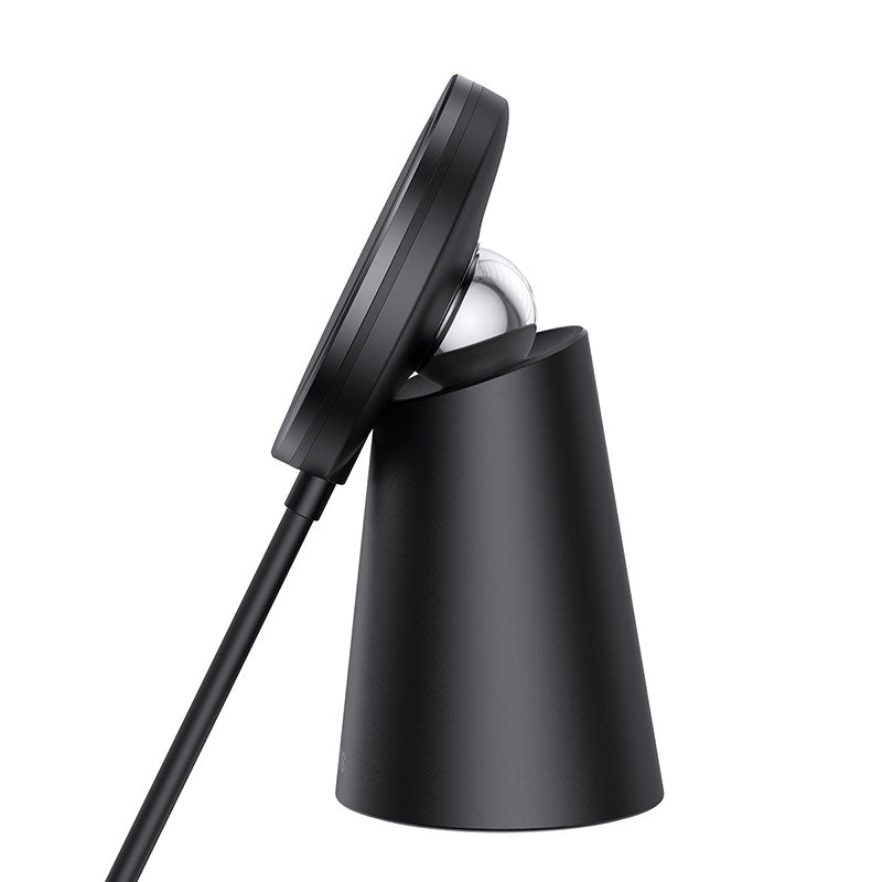 Baseus Simple Magnetic Stand Wireless Charger Black (CCJJ000001)