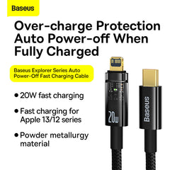 Baseus Explorer Series USB Type C - Lightning cable 20W (CATS000001)