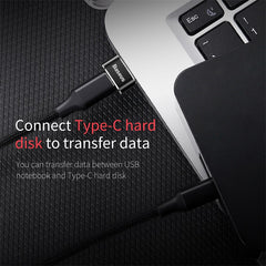 Baseus Mini USB-C to USB-A adapter - black-CAAOTG-01