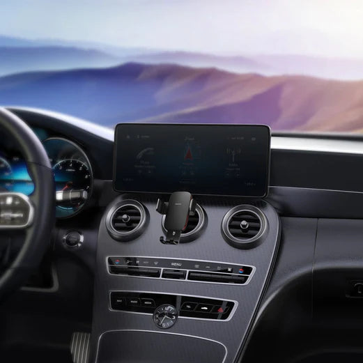 Baseus Metal Age II Round Air Vent Gravity Phone Holder Black (SUJS030001)