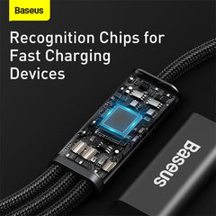 Cable Baseus Rapid Series 3-in-1 cable USB-C For M+L+T 20W 1.5m-CAMLT-SC01