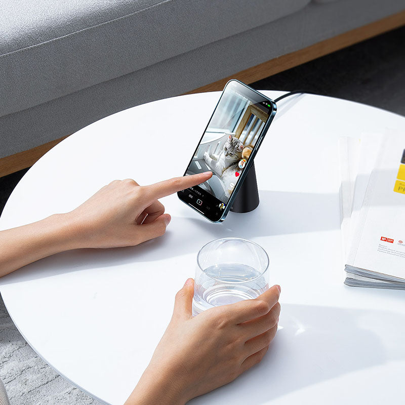 Baseus Simple Magnetic Stand Wireless Charger Black (CCJJ000001)