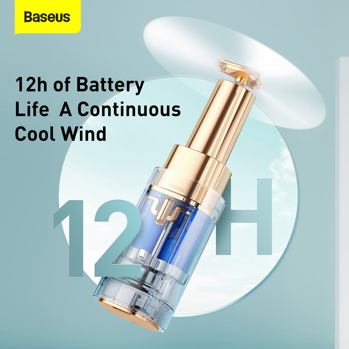 Square Tube Mini Handheld Portable Fan With Rechargeable Battery (CXMN-02)