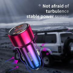 Baseus Magic Series PPS USB-C / USB-A 45W PD QC 6A car charger - black-CCMLC20C-01