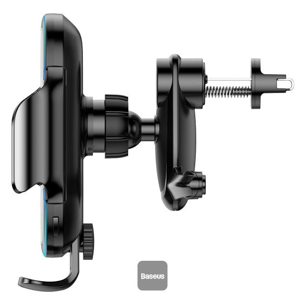 Baseus Automatic Electric Car Holder Qi Wireless Charger 15W Black (WXHW03-01)