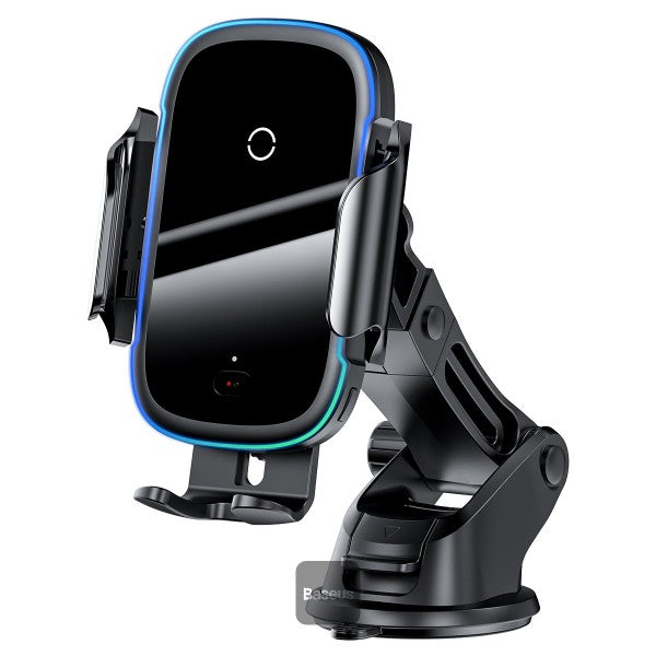 Baseus Automatic Electric Car Holder Qi Wireless Charger 15W Black (WXHW03-01)