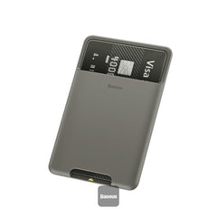 Baseus Adhesive Silicone Card Holder, Phone Credit Card Wallet Case - ACKD-A0G