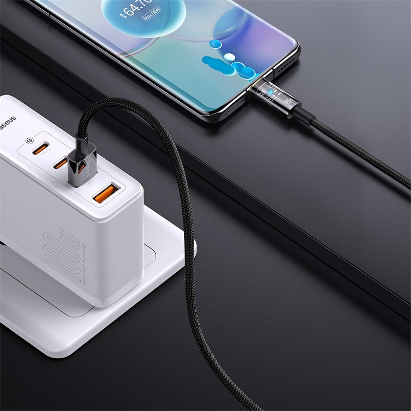 Baseus Explorer Series Auto Power-Off Fast Charging Data Cable USB to Type-C 100W