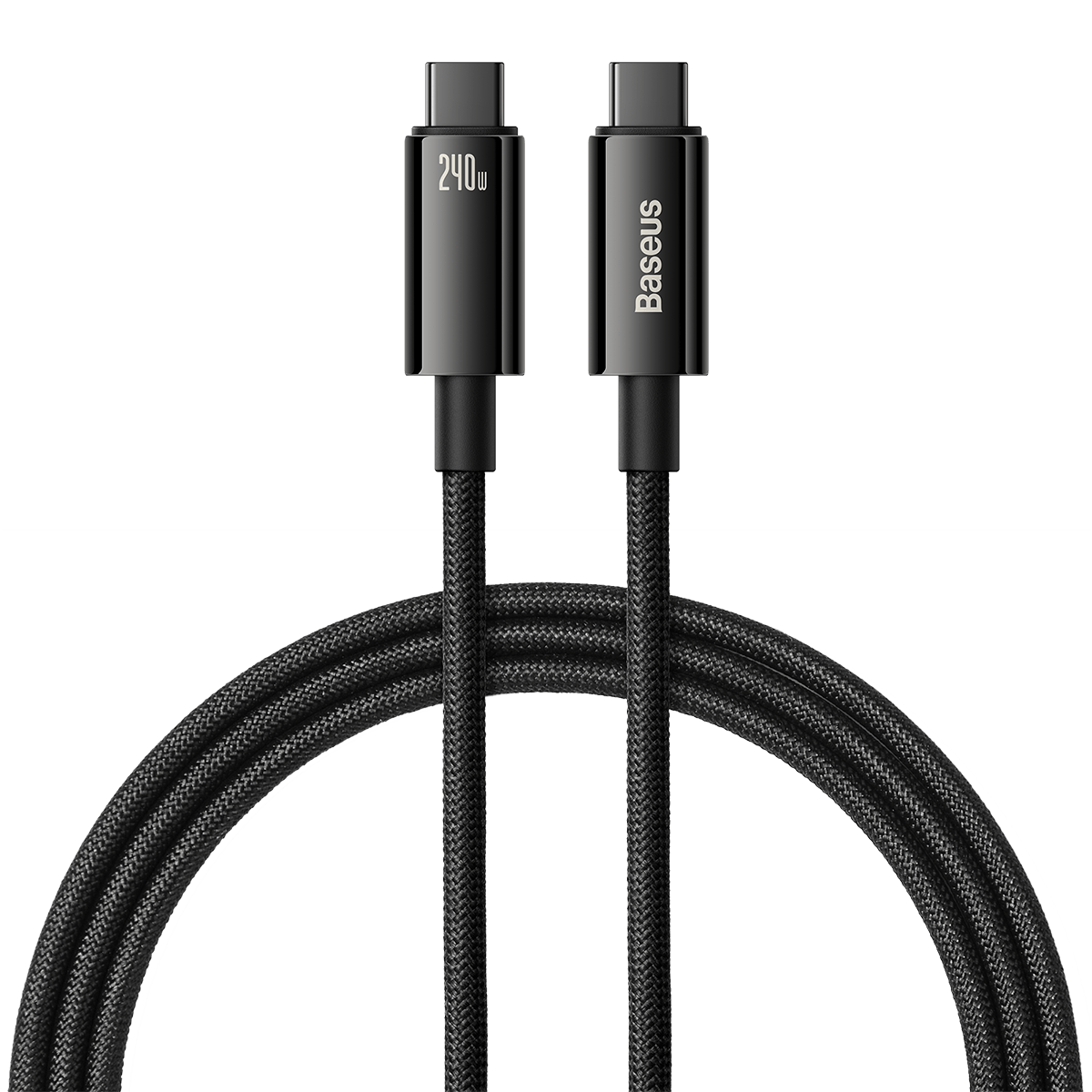 Baseus Tungsten Gold 240W 1m USB-C to USB-C cable (black).