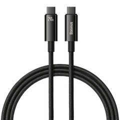 Baseus Tungsten Gold 240W 1m USB-C to USB-C cable (black).