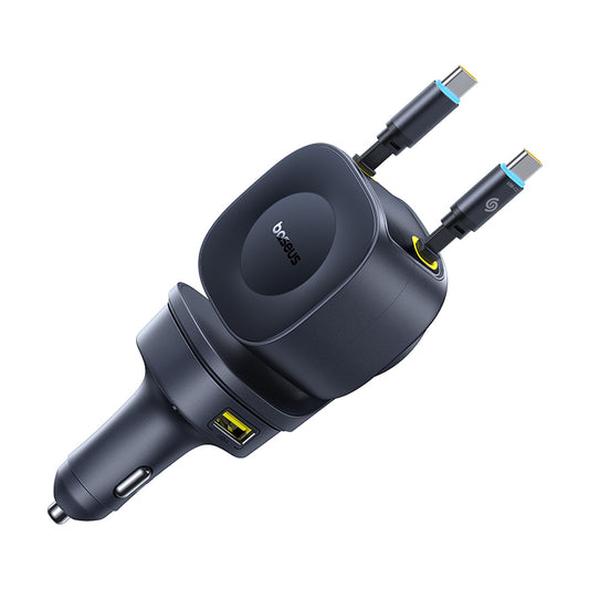 Baseus PrimeTrip VR2 Max Car Charger with Retractable Cable 3C+U 100W Cosmic Black-C0206600