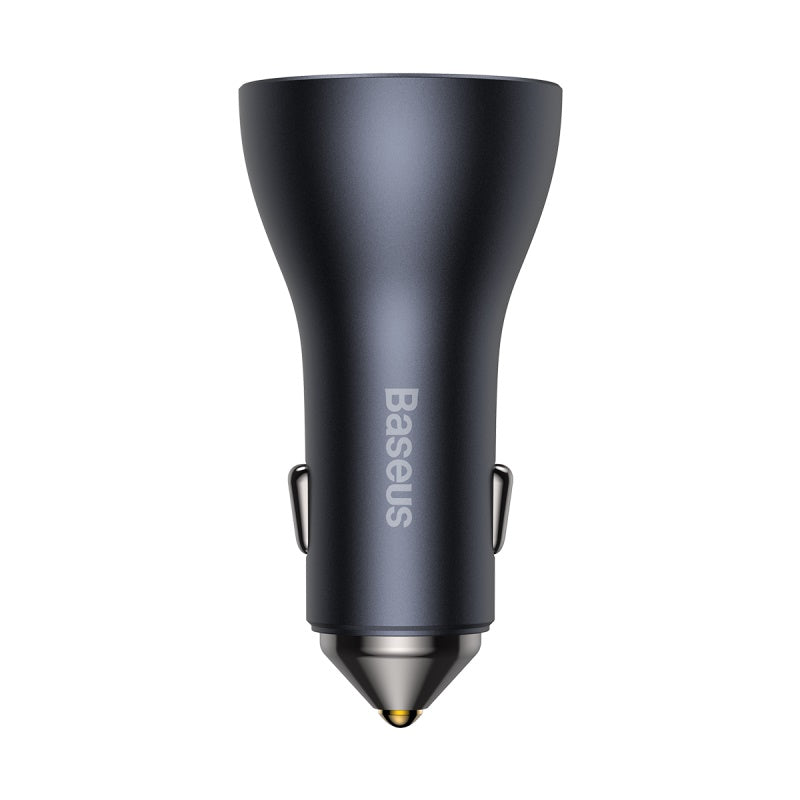 Baseus Golden Contactor Pro Triple Fast Charger Car Charger 65W U+C+C Dark Gray-CGJP010013