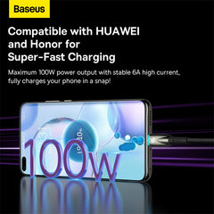 Baseus Glimmer Series fast charging cable USB-A - USB-C 100W