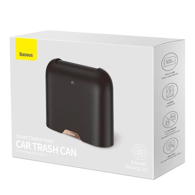 Baseus Smart Cleaner Auto Car Trash Can with Free Trash Bags 2 Rolls 60pcs Each CRLJT01-01