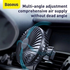 Baseus Departure Vehicle Fan (Air Outlet Type) (CXQC-A03) (black)