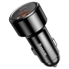 Baseus Magic Series PPS USB-C / USB-A 45W PD QC 6A car charger - black-CCMLC20C-01
