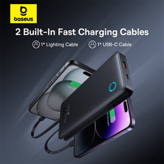 OS-Baseus Airpow Lite Power Bank 10000mAh 22.5W Dual-Cable