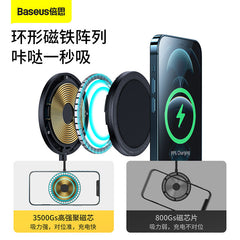 Baseus Simple Magnetic Stand Wireless Charger Black (CCJJ000001)