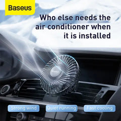 Baseus Departure Vehicle Fan (Air Outlet Type) (CXQC-A03) (black)
