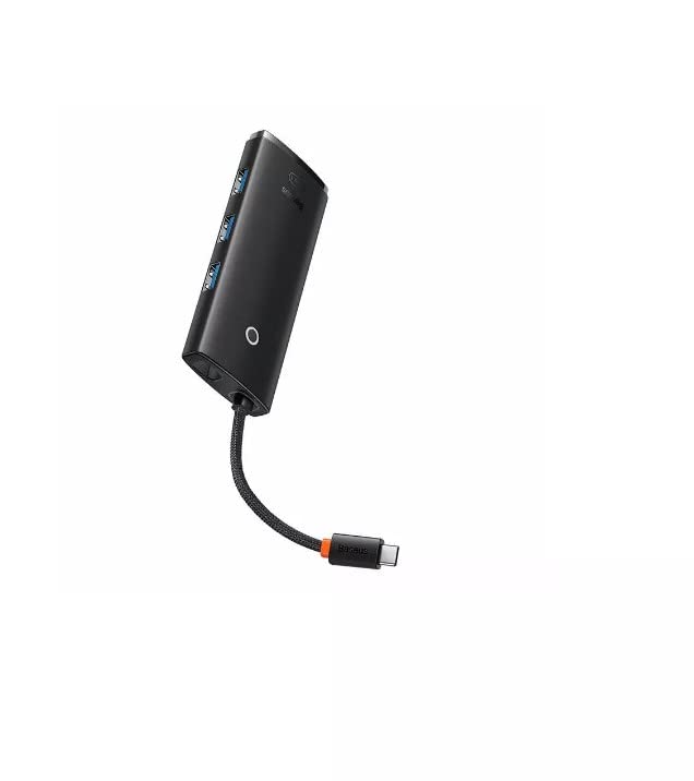 Baseus lite series 5-port type-c hub docking station (type-c to hdmi+usb3.0 * 3+pd) black Brand(WKQX040001)