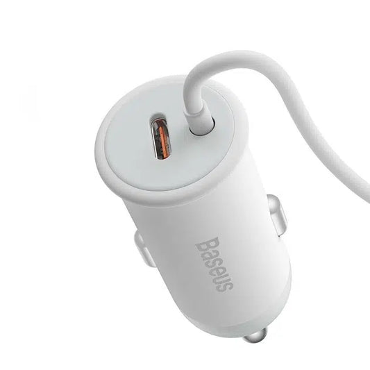 Baseus Car Charger MagSafe 15W holder for Air vent Type C 25W White SUCX040102