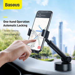 Baseus Simplism gravity car mount holder with suction base Black-SUYL-JY01