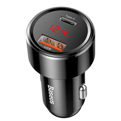 Baseus Magic Series PPS USB-C / USB-A 45W PD QC 6A car charger - black-CCMLC20C-01