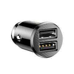 Baseus Grain Car Charger (Dual USB 5V 3.1A ) Black-CCALL-ML01