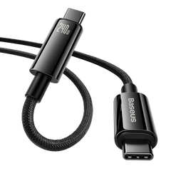 Baseus Tungsten Gold 240W 1m USB-C to USB-C cable (black).