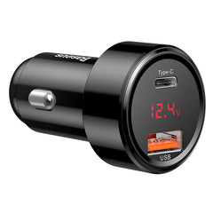 Baseus Magic Series PPS USB-C / USB-A 45W PD QC 6A car charger - black-CCMLC20C-01