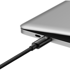 Baseus Tungsten Gold 240W 1m USB-C to USB-C cable (black).